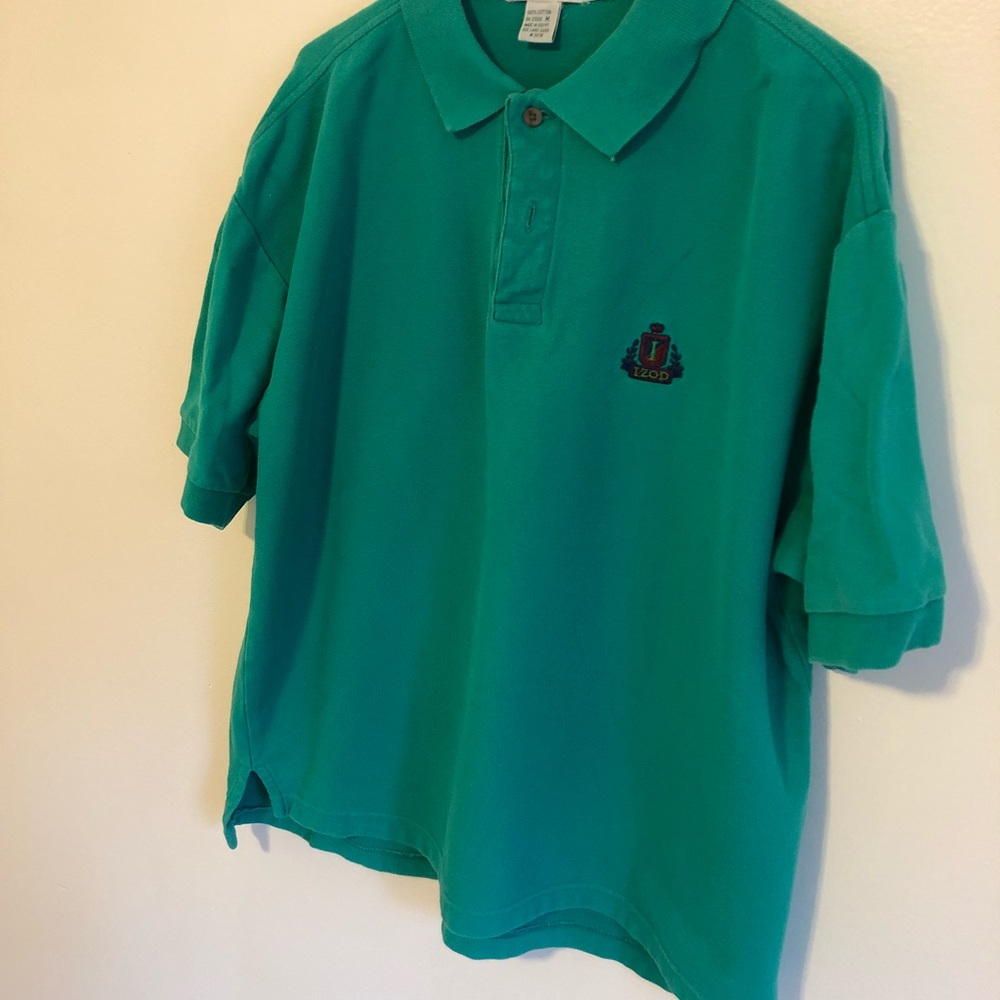 Men’s Green Izod short sleeve polo size medium